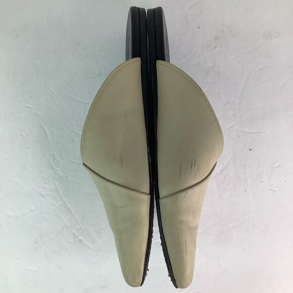 Closed Leather Off White Leather Flat Heel Women’s Mules Shoes Sz 39/8.5 - Picture 5 of 10